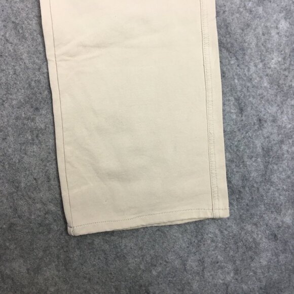 Dream Jeannes Quacker Factory Jeans 10 30 High Rise Bootcut Khaki Stretch Beige - Picture 2 of 13